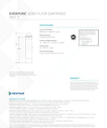 Diagram and specifications of 4CB5 Cartridge OEM Replacement for Commercial Water Filtration System 9617-16 High-Flow Performance