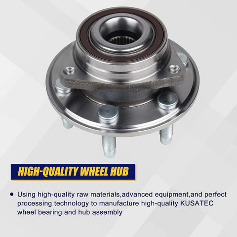 Cadillac SRX Wheel Bearing And Hub Assembly 513289 Front And Rear With ABS Fits 2010-2016 Cadillac SRX And 2011 Saab 9-4X
