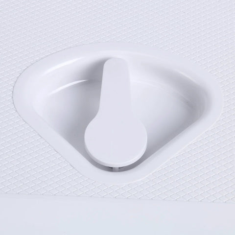 Amarine Made boat hatch access hatch with lid, marine-grade white, 24 x 9-5/8 in