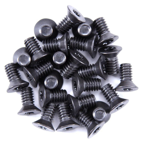 25 Pack 8-32 Flat Head Machine Screws With Smooth Torx Drive And Tough As Nails Black Oxide Finish