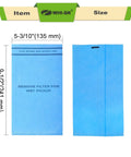 Blue vacuum filter bag dimensions for 12 Pack Wet Dry Vacuum Filter Bags Replacement For Stinger MultiFit VF2000 And Workshop WS01025F Craftsman 9-38737