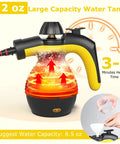 Heavy Duty Handheld Steam Cleaner 1050W Portable Household Steamer with 12 oz water tank and quick heating feature.