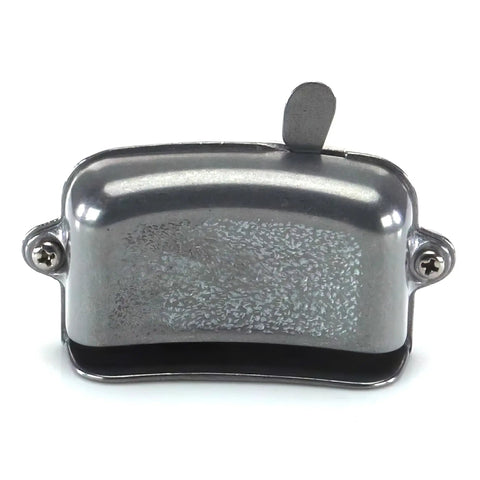 Western Hat Brim Cutter Tool, Premium Metal Construction, front view with silver finish and ergonomic design