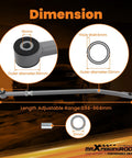 0 To 6 Inch Front Adjustable Track Bar For Ford F 250 F 350 Super Duty 4WD 2005 2006 2007 Beefed Up Axle Centering For A Smoother Ride Less Vibration And Solid On And Off Road Handling.