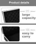 Lockable Aluminum Alloy Toolbox With Ergonomic Handle Rock Solid Portable Storage Case For Mechanics And Builders showing large capacity design.