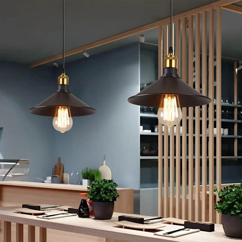 Two Pack E26 To E26 Industrial Ceiling Light Fixtures Matte Black Farmhouse Style For Kitchen Laundry Room Entryway And Hallway Easy Screw In Installation Modern Minimalist Lighting