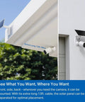 A200 Solar Panel For MagCam C425 C420 C400 mounted on wall with long cable, high efficiency solar cells, IP65 weatherproof