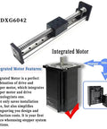 Heavy Duty SFU1605 Ballscrew Linear Actuator Stage With NEMA23 Stepper Motor integrated motor and sliding mechanism design.