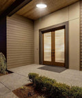 Super Bright Motion Sensor Ceiling Light With Radar And Ambient Light Sensor, 12W LED Flush Mount illuminating porch area