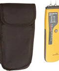 Compact Mini C Moisture Meter With LED Display For Wood Floors, 6 To 30 Percent Range, shown with protective case