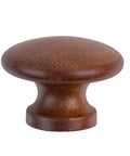 Slick Walnut Wood Drawer Knob With Smooth Round Handle For Antique Cabinet Doors Dresser Drawers And Writing Desks
