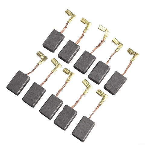 CB325 Carbon Brushes Replacement Set for Electric Motors and Angle Grinders 17x11x5mm 10 Pack with metal construction