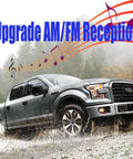 Ford F150 truck with 7 Inch Short Antenna For Ford F150 F-150 2009-2026 Super Duty, AM FM Reception Upgrade, Replacement Antenna For F250 F350, Easy Install Car Truck Accessory.