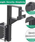 Rugged Bolt On Spare Tire Carrier For 15 And 16 Inch Wheels, Steel Mount Bracket with rust-proof finish and hardware