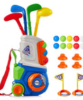 Chill And Swing With This 23 Piece Kids Golf Club Set Featuring Durable Abs Plastic Clubs And Safe Small Balls Smooth Rounded Edges.