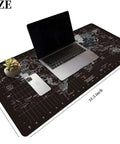 World Map Large Gaming Mouse Pad With Anti Slip Rubber Base Extended XXL Desk Mat For Gaming Keyboard And Mouse 31.5 By 11.8 Inches Ultra Smooth Surface Non Slip Big Desk Pad with laptop and phone