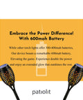 Outdoor Solar Flickering Torch Lights 8 Pack Waterproof Patio Tiki Lamps With 12 LED Flame Beams For Pathways Gardens