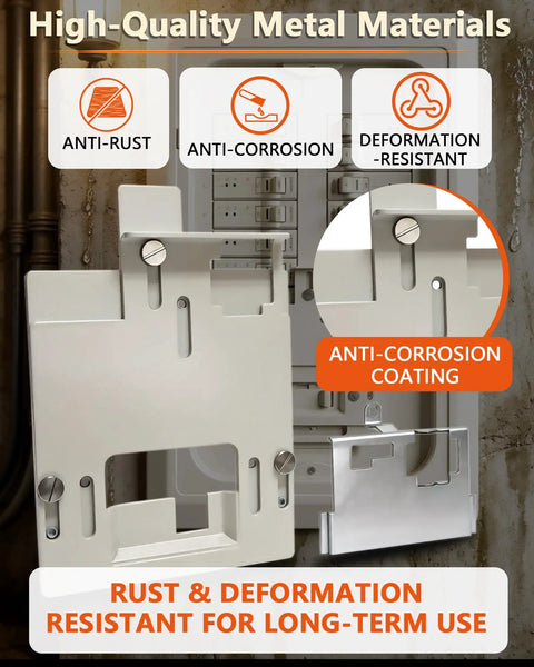 Manual Transfer Interlock Kit For LITLK Keep Your Home Powered Safely With Seamless Switch Between Main Power And Backup Generator No Backfeed Allowed Easy Install Heavy Duty Electrical Accessory For Portable Generator Power Transfer. Metal interlock kit with anti-corrosion coating