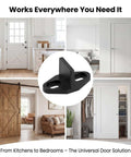 4 Pack Barn Door Floor Guides Adjustable Sliding Door Bottom Guide Floor Mount Heavy Duty T Shape Anti Jump Stability Support for Sliding Doors with Screws and Anchors Durable Nylon Construction Fits Most Track Systems Easy Install