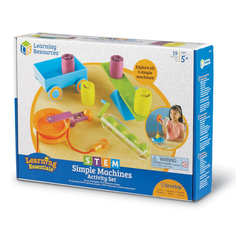 Dive Into The Nitty Gritty Of Force And Motion With These Legit Simple Machines Activity Set featuring colorful levers, pulleys, and screws.