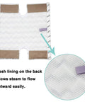 Back view of Six Pack Dirt Grip Microfiber Steam Mop Pads showing mesh lining for steam flow, compatible with Genius Pro Lift-Away.
