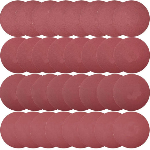 50 Pack 7 Inch Sanding Discs Set With Grits 60 80 120 180 240 For Random Orbit Sanders Hook And Loop Aluminum Oxide Paper