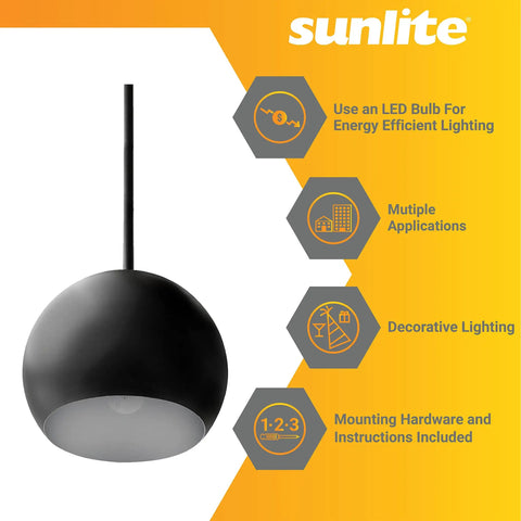 Canopy Pendant Light Fixture With Rigid Stem E26 Medium Base Black Finish 120V ETL Listed Ideal For Home Or Commercial Use Dope Modern Industrial Look With Adjustable Height And Broad Ambient Light