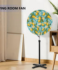 Heavy Duty Weatherproof Fan Cover Fits 24 Inch Outdoor Pedestal Wall Mount Industrial Fans Solid Cloth Guard on living room fan.