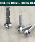 Top Shelf Heavy Duty Truss Head Machine Screws, Phillips Drive, 1/4-20 By 3/4 Inch, 18-8 Stainless Steel 304, Rust Free Bright Finish, Pack Of 50, Built Like A Tank Hardware with truss heads and Phillips drive