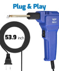 110V Plastic Welder Kit With LED Lights And 200 Hot Staples Pliers For Car Bumper Plastic Welding And Gas Tank Repair
