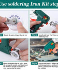 Step-by-step guide using 80W Soldering Gun Kit With Adjustable 180 To 520 C Temperature, LED Digital Display, Auto Tin Soldering Kit
