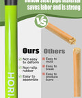 Comparison of fiberglass and wooden handles for Heavy Duty Garden Fork With Four Tines, 45 Inch Pitchfork For Yard Work, Dirt Turning And Composting