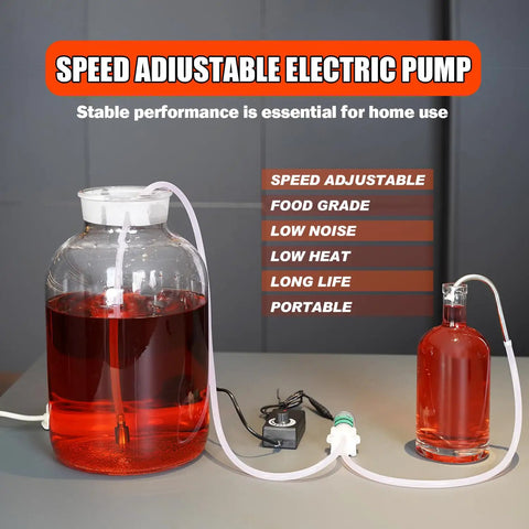 Top Notch Food Grade Self Priming Diaphragm Water Pump for hassle free beverage transfer with adjustable speed control setup.