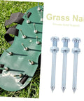 Heavy Duty Lawn Aerator Shoes With Metal Spikes, 7 Cm Deep Penetration For Fast Aeration And Healthier Grass, shown on grass