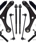 Front End Suspension Kit for Dodge Grand Caravan 08 20 and Chrysler Town and Country 08 16 and Routan 09 11 and Ram CV 12 15 Includes 2 Front Lower Control Arms With Ball Joints, 2 Sway Bar Links, And 4 Tie Rod Ends displayed