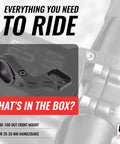 Out Front Bike Computer Bracket Bolt On Mount Front And Center Display For Padrone Strada Urban And Velo Wireless Models, Fits 31.8 Mm And 25 To 26 Mm Handlebars With Shim