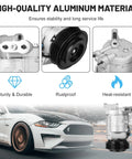 Top Shelf Solid And Fresh AC Air Compressor With Clutch For Chevy Equinox Gmc Terrain 2010 2011 aluminum material and design details.