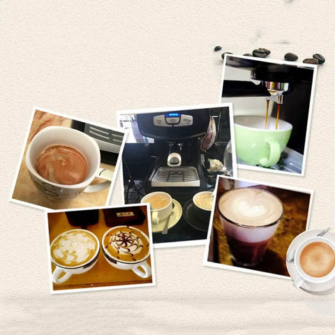 Pro Grade Home Espresso Machine With 15 Bar Pressure Semi Automatic Steam Milk Frother Stainless Steel One Point Two Liter Water Tank 850W Compact Yet Powerful For Small Kitchens Or Home Barista Setup making espresso and cappuccinos