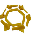 Pro Grade Tire Changer Nylon Insert Kit for Duck Head Mount Demount Tools Rim Edge Protector Guards 12 yellow inserts