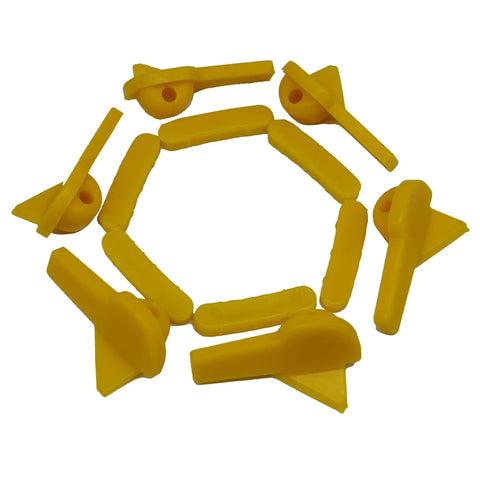 Pro Grade Tire Changer Nylon Insert Kit for Duck Head Mount Demount Tools Rim Edge Protector Guards 12 yellow inserts