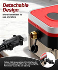 Detachable design of Supercharged 1500W Steam Cleaner with 1.2L Tank for easy use and storage.