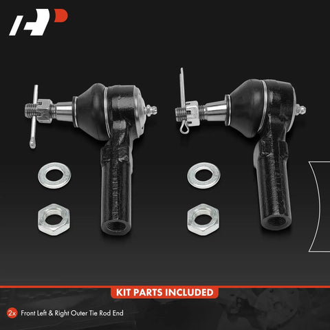 Chevy Corvette Front Outer Tie Rod End Replacement For Precision Steering And Fixing Uneven Tire Wear Fits Left Or Right Driver Or Passenger Side 1986 1996, pair with hardware
