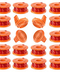 20 Pack WA0010 Replacement Trimmer Line Spool For Worx Weed Eater 0.065 Inch Nylon String With 16 Spools And 4 Caps