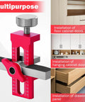 Portable Aluminum Alloy Cabinet Door Positioner Tool For A No Brainer Easy And Precise Installation And Time Saving Performance