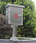 Outdoor IP67 Waterproof Stainless Steel Floor Mounted Electrical Junction Box Enclosure For Outdoor Use Beefy 50 Cm Height Distribution Box mounted on post outdoors