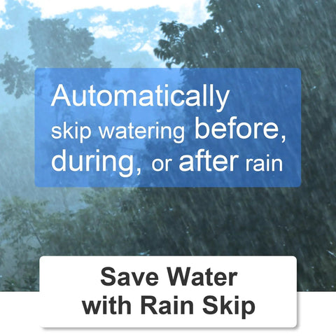Smart Water Timer and Gateway for Lawn Irrigation with Weather Adaptive Control during rainfall