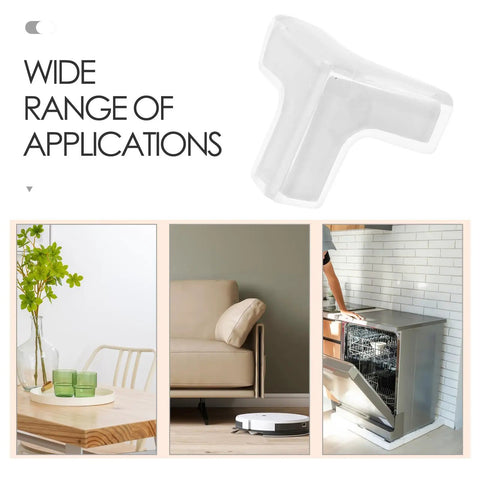 Wide range applications of 20 Pcs PVC Corner Protectors for furniture edge safety guards for tables and chairs, soft clear bumpers.