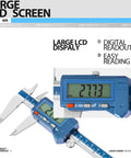 8 Inch Digital Caliper IP54 Stainless Steel Water Resistant With Large LCD Display showing measurement
