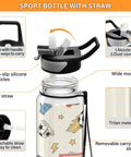 32 Oz Tritan Sports Water Bottle For Gym, Running, Hiking And Travel, BPA Free, Leakproof with straw lid and wide mouth