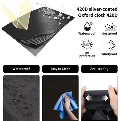 Heavy Duty EV Charger Cover Keeps Your Electric Vehicle Connector Locked Down Safe From Rain Snow And Mud While Delivering Hella Weather Proof Oxford Fabric Shield For Tesla And Universal Plug Ins, 420D silver-coated waterproof material.